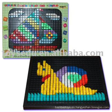 3D rompecabezas de plástico Jigsaw Puzzle para los niños